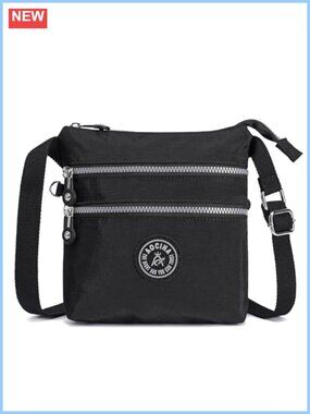 Nylon Crossbody Bag Small Phone Purse Lightweight Travel Handbag